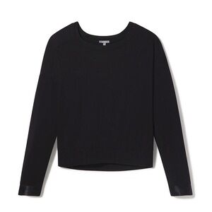 pj Harlow Izzy French Terry Sweatshirt with Satin Cuffs